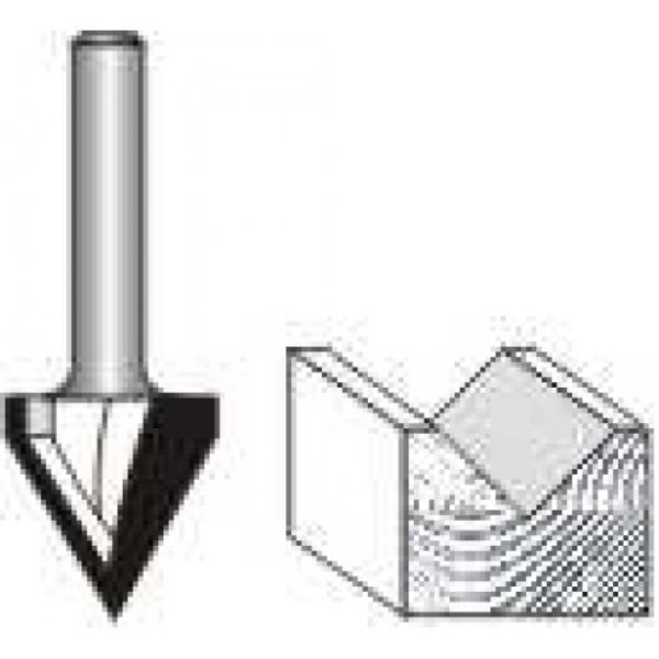 Picture of V-Groove 90 Diameter 1/2" Wide X 1/2" Deep - Shank: 1/4"