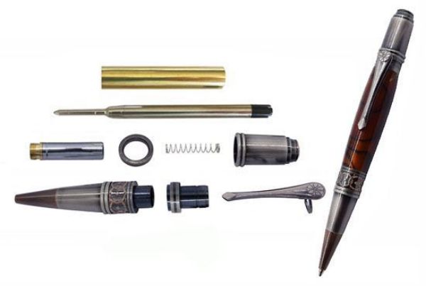 Toolmate Art Deco Antique Rose Copper End + Gud Polished Pen Kit | Buy Online in South Africa | Strand Hardware 