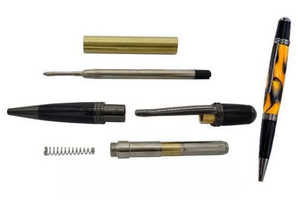 Toolmate Sierra Gun Metal and Black Chrome Pen Kit | Buy Online in South Africa | Strand Hardware 