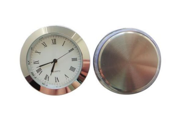 Picture of Toolmate Clock Insert Silver 50mm (Hole Size 46.4Mm X 6Mm Deep)