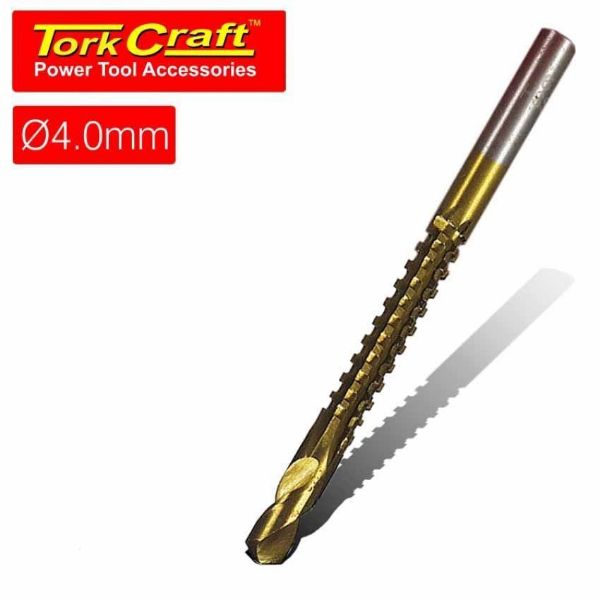 TORK CRAFT DRILL SAW TIN COATED CARDED 4MM SOUTH AFRICA