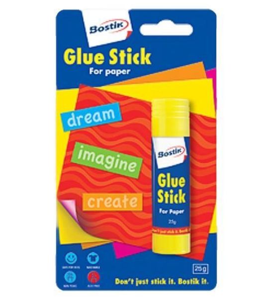 Bostik Paper Glue Stick B/Crd 25g
