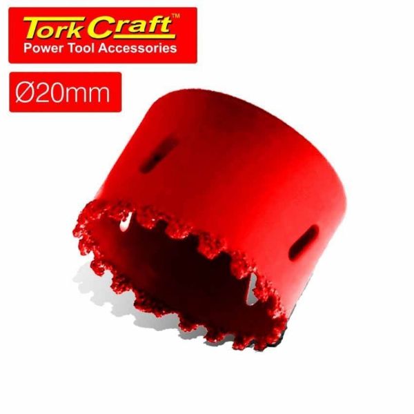 TORK CRAFT 20MM HOLE SAW CARBIDE GRIT RED SOUTH AFRICA