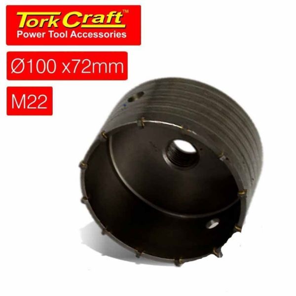 Tork Craft  Hollow Core Bit 100 X 72 M22 | Buy Online in South Africa | Strand Hardware 