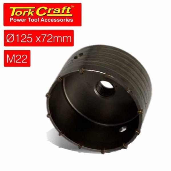Tork Craft Hollow Core Bit 125 X 72 M22  | Buy Online in South Africa | Strand Hardware 