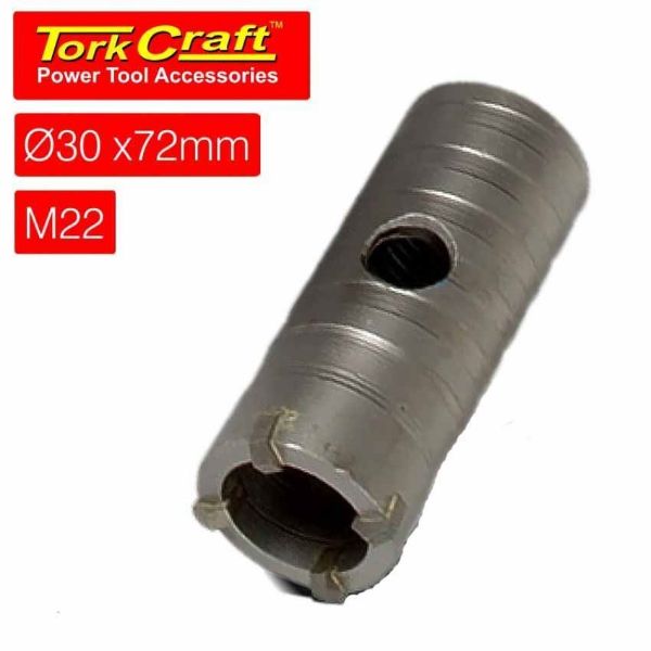Tork Craft Hollow Core Bit 30 X 72 M22 | Buy Online in South Africa | Strand Hardware 
