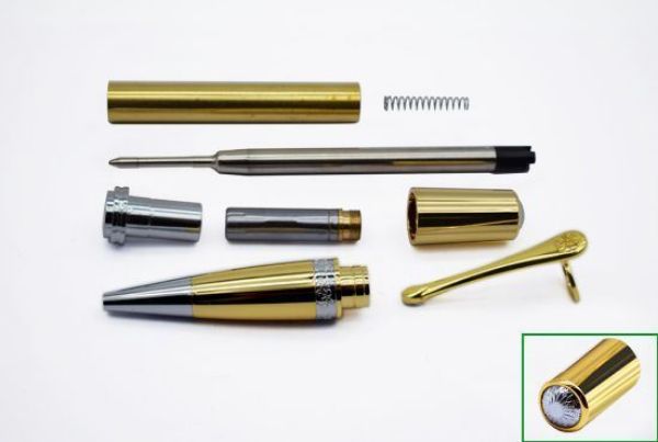 Toolmate Gallant Chrome & Gold Pen Kit | Buy Online in South Africa | Strand Hardware 