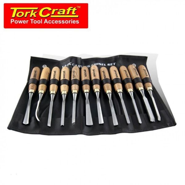 TORK CRAFT 12PCE WOOD CARVING CHISEL SET SOUTH AFRICA