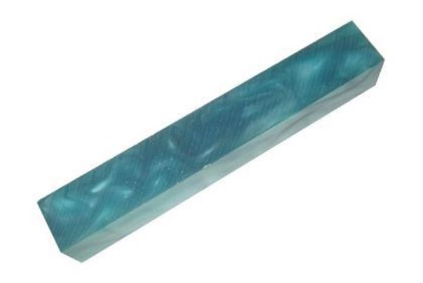 Picture of TOOLMATE SEA GREEN WITH TRANSPARENCE LINE ACRYLIC PEN BLANK