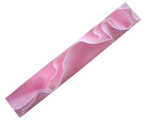 Picture of TOOLMATE PINK WITH WHITE LINE ACRYLIC PEN BLANK