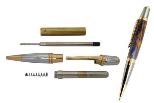 Toolmate Sierra Gold and Chrome Pen Kit | Buy Online in South Africa | Strand Hardware 