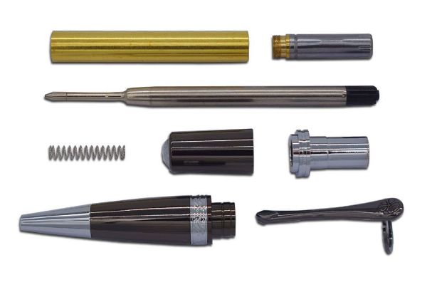 Toolmate Gallant Chrome and Gunmetal Pen Kit | Buy Online in South Africa | Strand Hardware 