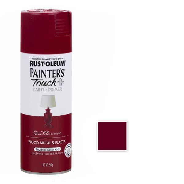 Rust-Oleum Spray Paint Gloss Crimson Painters Touch
