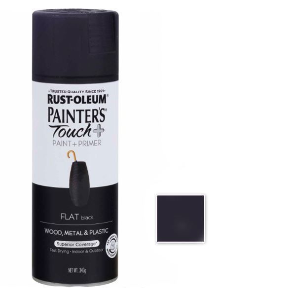 Rust-Oleum Spray Paint Flat Black Painters Touch