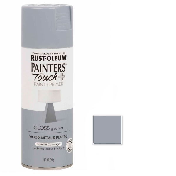 Rust-Oleum Spray Paint Gloss Grey Mist Painters Touch | Buy Online in South Africa | Strand Hardware 
