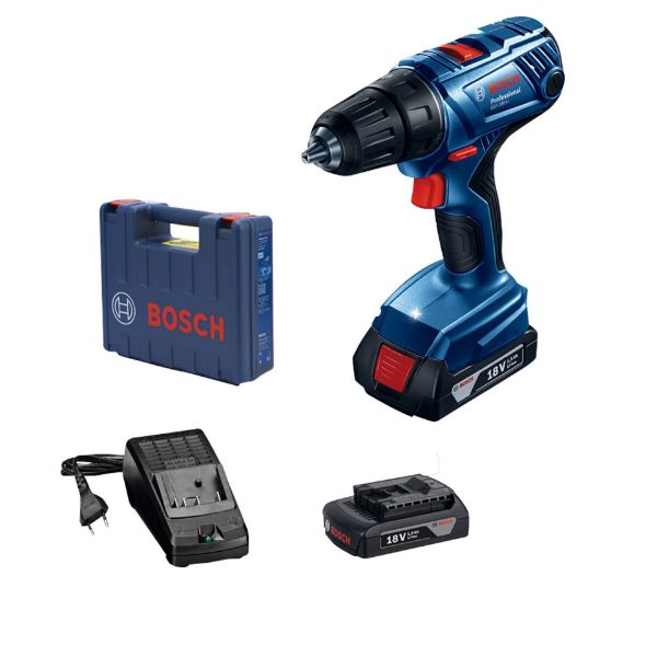 Bosch  Professional Cordless Drill Driver Kit In Case GSR180-Li  | Buy Online in South Africa | Strand Hardware 