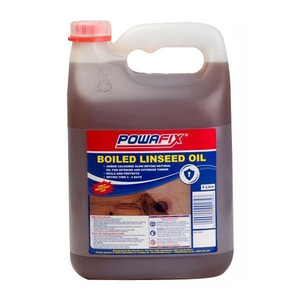 POWAFIX LINSEED OIL BOILED 5LT SOUTH AFRICA