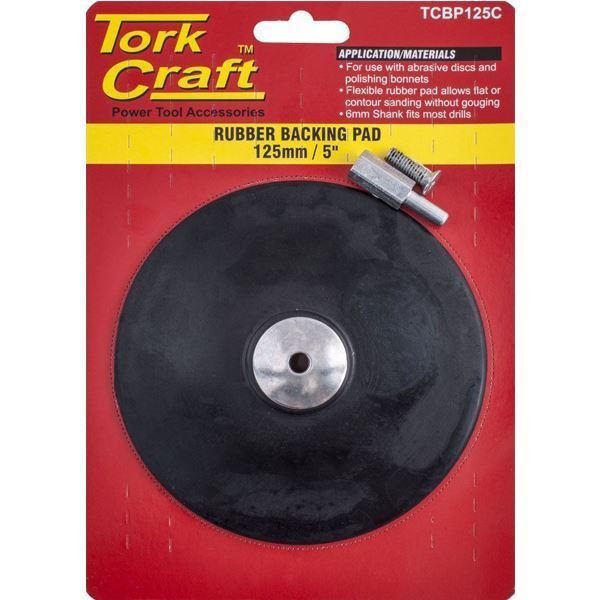 TORK CRAFT 125MM RUBBER BACKING PAD + ARB south africa