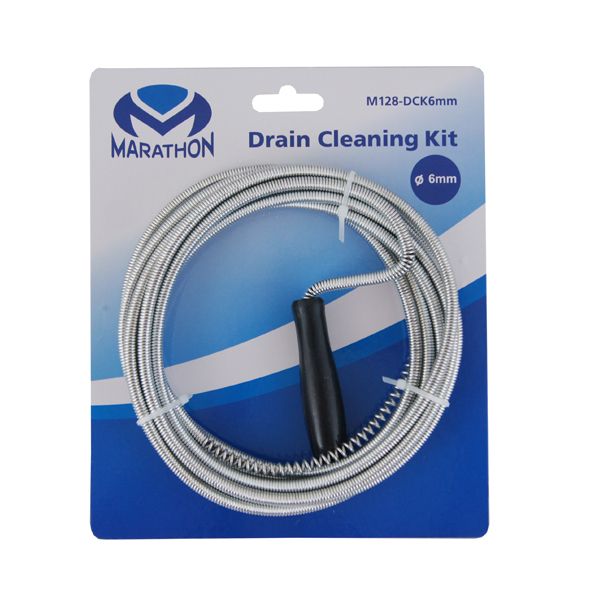 Marathon Tool Drain Cleaning Kit 6mm x 4m Flexible Wire Easy Cleaning Strand Hardware South Africa 