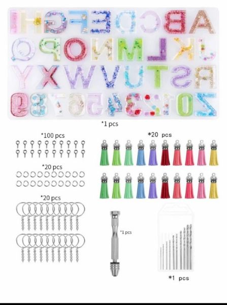 Resin Mould Kit ABC and Numbers Starter Kit 171pc Strand Hardware South Africa
