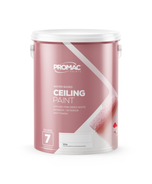 PROMAC CEILING PAINT PINK TO WHITE 5L Best paint shop online Strand Hardware South Africa 