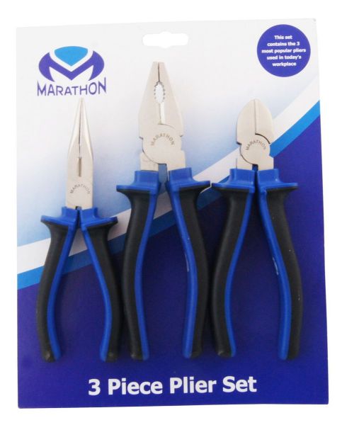 Marathon Plier Set 3 Pc | Buy Online in South Africa | Strand Hardware 