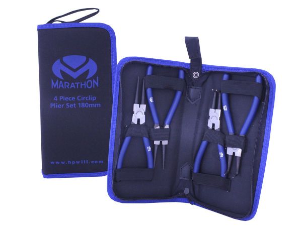 Marathon Plier Set Circlip 180mm With Zip Bag Q:4 Pc | Buy Online in South Africa | Strand Hardware 