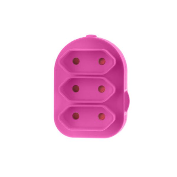 ELECTRICMATE ADAPTOR EURO TRIPLE - PINK SOUTH AFRICA