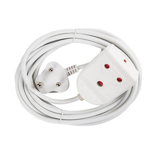 ELECTRICMATE EXTENSION LEAD 16A X 5M - WHITE SOUTH AFRICA