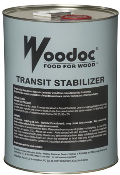 Woodoc Transit Stabilizer Clear 5ltr  | Buy online in South Africa | strandhardware.co.za