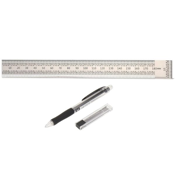 Toolmate Precision Square Bent Ruler 180mm With Pencil South Africa Strand Hardware