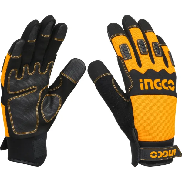 Ingco Glove Mechanic Microfiber With PVC Leather XL South Africa Strand Hardware