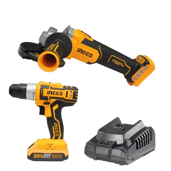 Ingco Cordless Drill & Grinder Combo