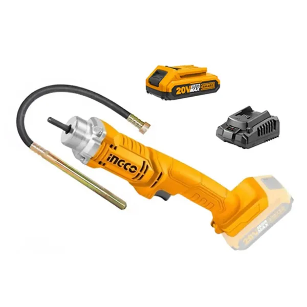 Ingco Cordless Concrete Vibrator 20V 2 Ah Battery Plus Charger | Buy Online in South Africa | strandhardware.co.za