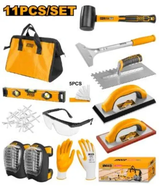 Ingco 11 pcs Tiling Tool Kit | Buy Online in South Africa | strandhardware.co.za