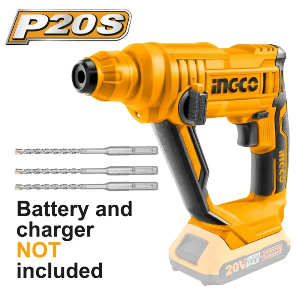 Ingco Cordless Drill SDS Rotary 20V SDS B/L Large | Buy Online in South Africa | strandhardware.co.za