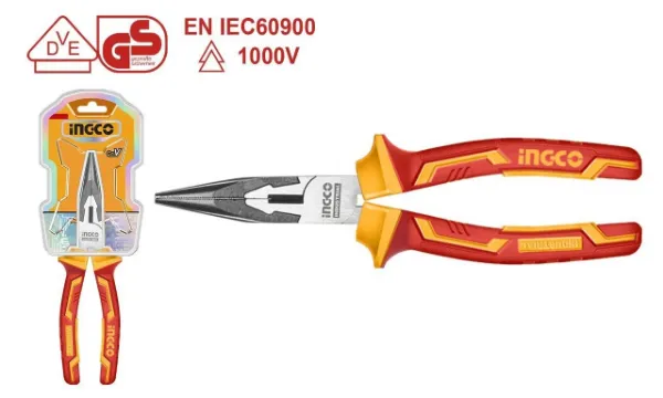 Ingco Plier VDE 1000V160mm Long Nose| Buy Online in South Africa | strandhardware.co.za