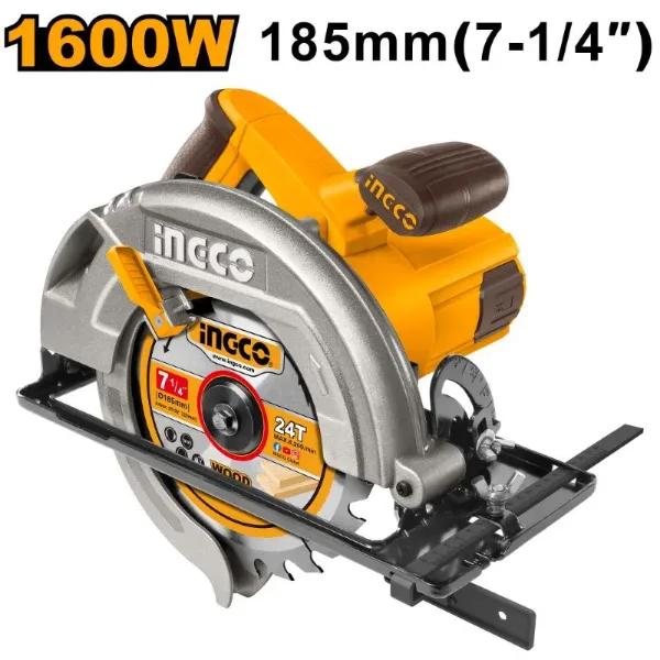 Ingco Circular Saw 1600W 185mm | Buy Online in South Africa | strandhardware.co.za